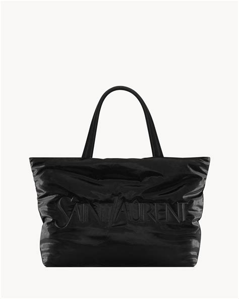 ysl 帆布包|圣罗兰SAINT LAURENT SILKTECH帆布托特包.